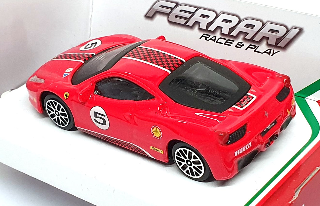 Burago 1/43 Scale Diecast 18-36000 - Ferrari 458 Challenge #5 - Red