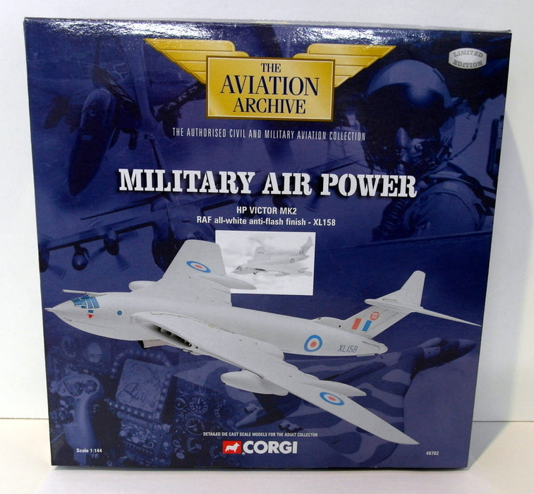 Corgi 1/144 Scale Diecast 48702 - HP Victor MK2 RAF All White Anti Flash Finish
