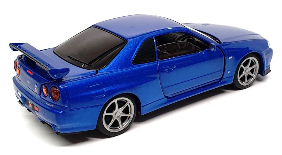 Tayumo 1/32 Scale Pull Back & Go 32115011 - Nissan GT-R34 V-Spec II - Blue