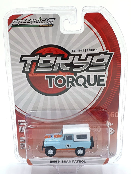 Greenlight 1/64 Scale 47060-A - 1966 Nissan Patrol - Blue/White