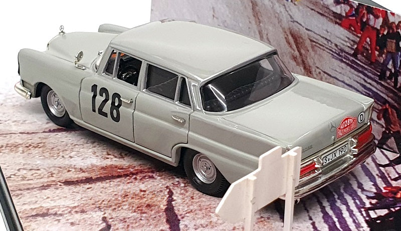 Skid 1/43 Scale SMC013 - Mercedes 220SE Winner #128 Monte Carlo 1960 - Grey