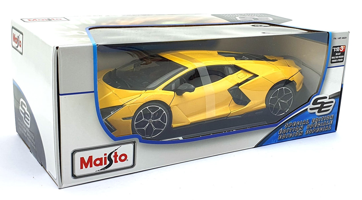 Maisto 1/18 Scale Diecast 46629 - Lamborghini Revuelto - Yellow