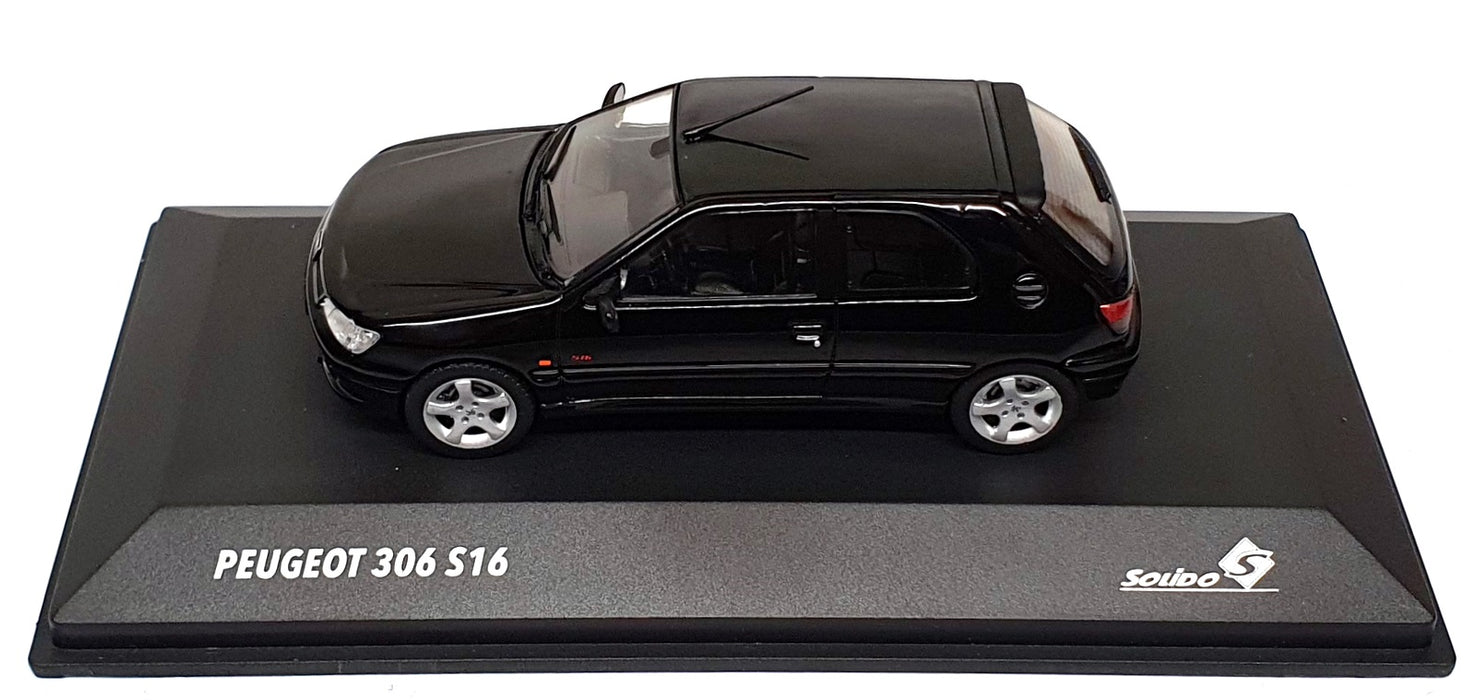 Solido 1/43 Scale Diecast S4311405 - Peugeot 306S16 - Noir Onyx