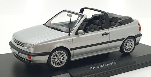 Norev 1/18 Scale Diecast 188468 - 1995 VW Golf Cabriolet - Silver