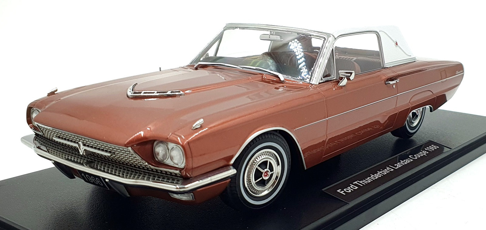 KK Scale 1/18 Scale KKDC181384 - 1966 Ford Thunderbird Landau Coupe - Met. Brown