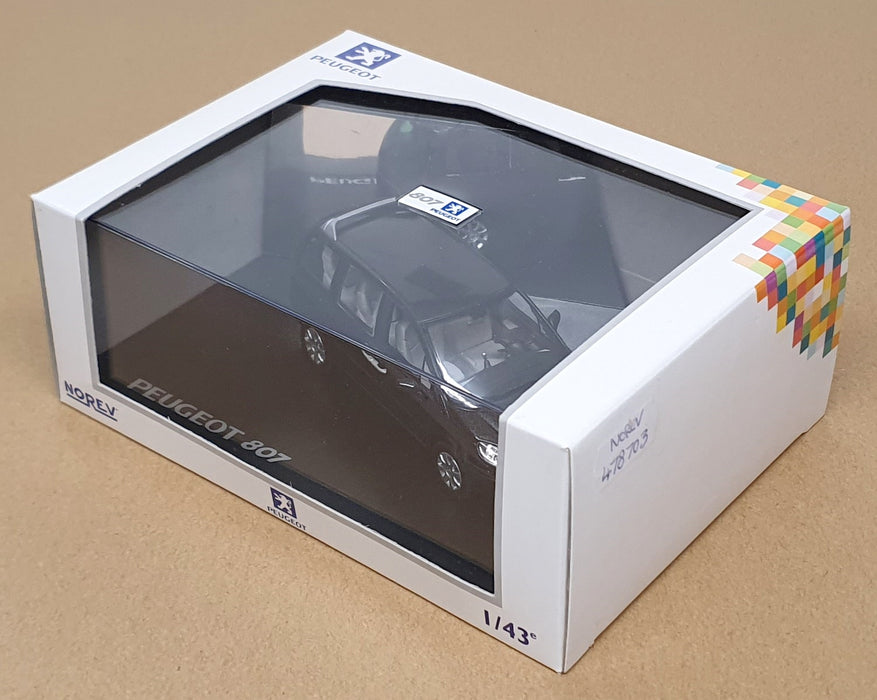 Norev 1/43 Scale Diecast 478703 - Peugeot 807 - Dk. Met. Grey