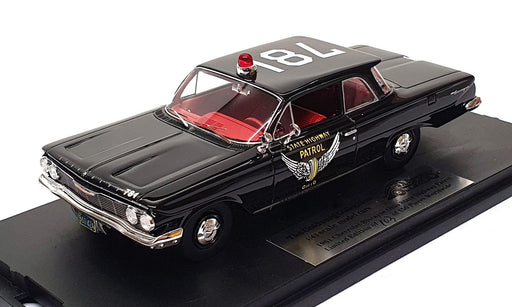 Goldvarg 1/43 Scale GC-097A - 1961 Chevrolet Biscayne Ohio State Police - Black