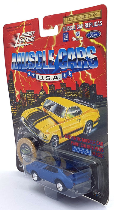 Johnny Lightning 1/64 Scale 200-210 Muscle Cars 1969 Olds 442 - Blue