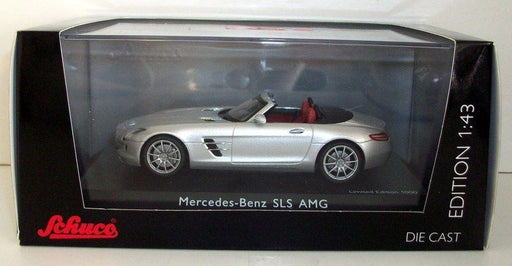 Schuco 1/43 Scale 450745700 Mercedes Benz SLS AMG Roadster A197 silver