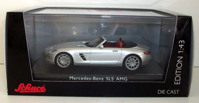 Schuco 1/43 Scale 450745700 Mercedes Benz SLS AMG Roadster A197 silver