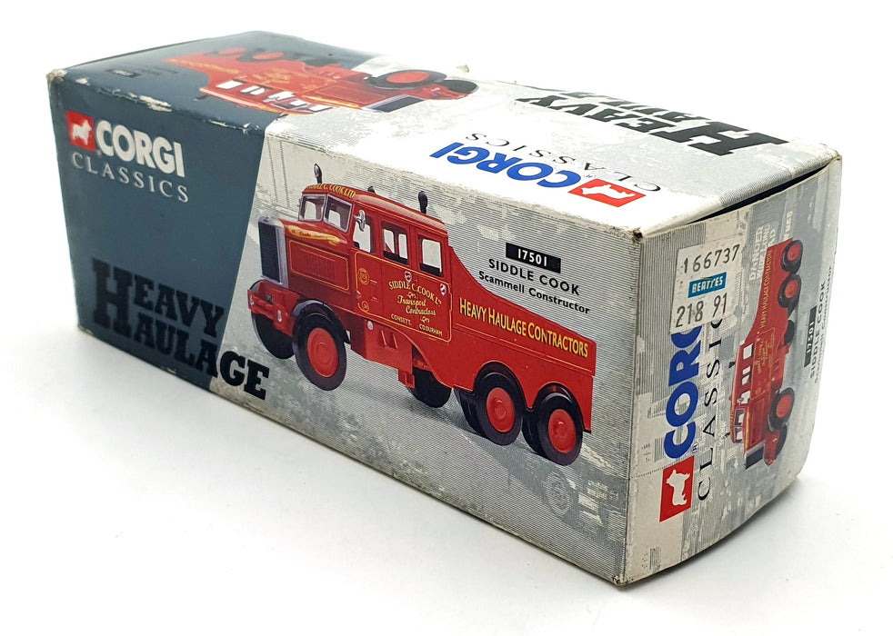 Corgi 1/50 Scale 17501 - Scammell Constructor Siddle Cook - Red