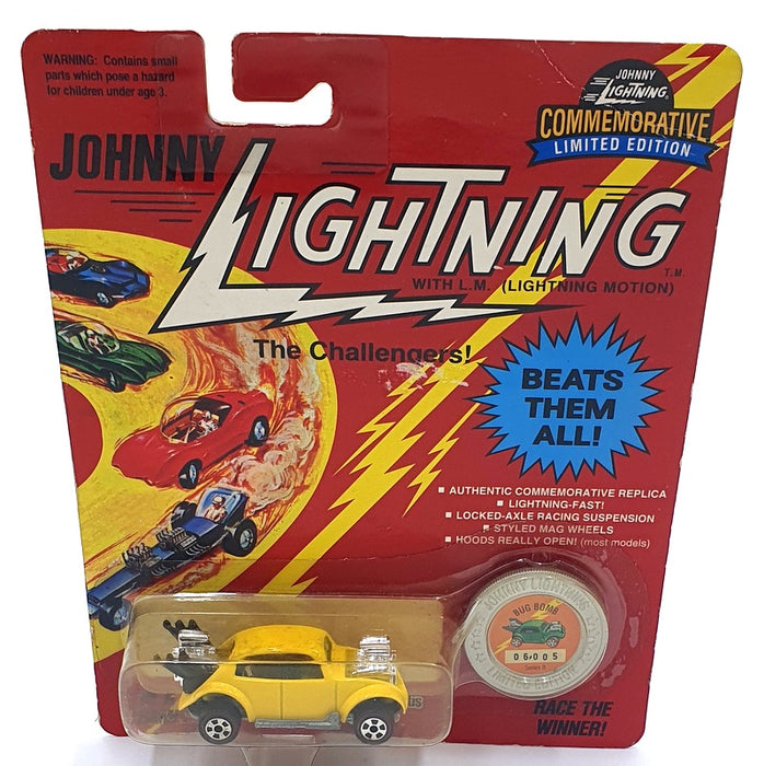 Johnny Lightning 1/64 Scale 100-120 - The Challengers VW Bug Bomb - Yellow