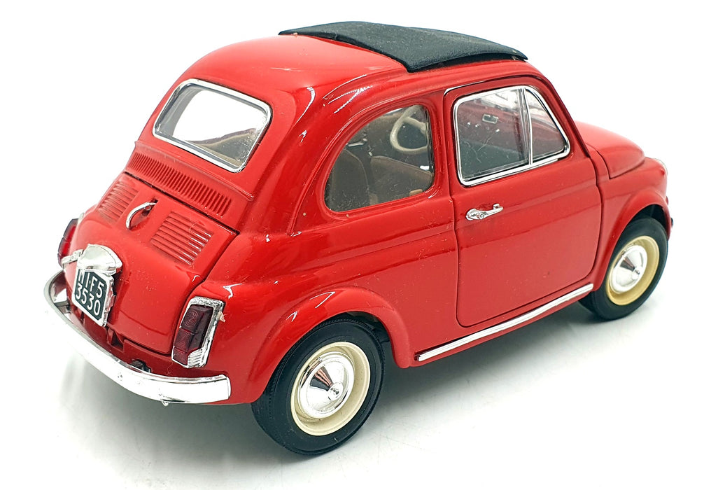 Burago 1/16 Scale Diecast 22426G - Fiat 500 - Red