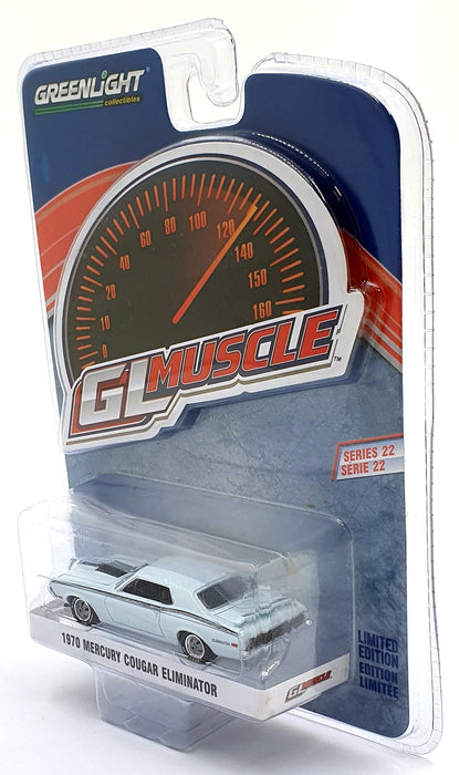 Greenlight 1/64 Scale 13250-C - 1970 Mercury Cougar Eliminator - Lt. Blue