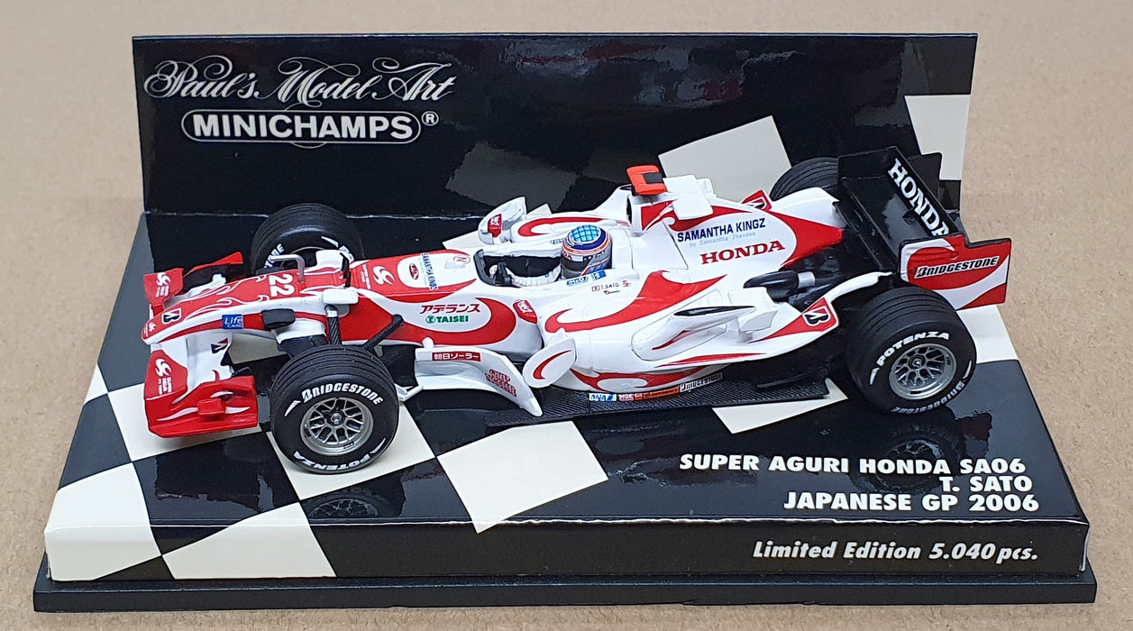 Minichamps 1/43 Scale 400 060122 - F1 Super Aguri Honda SA06 Japan GP 2006 Sato