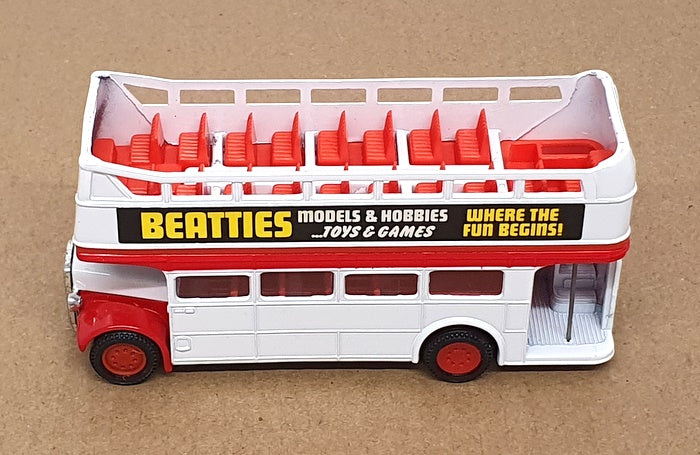 Corgi 12cm Long Diecast D599 - AEC Open Top Bus - White/Red
