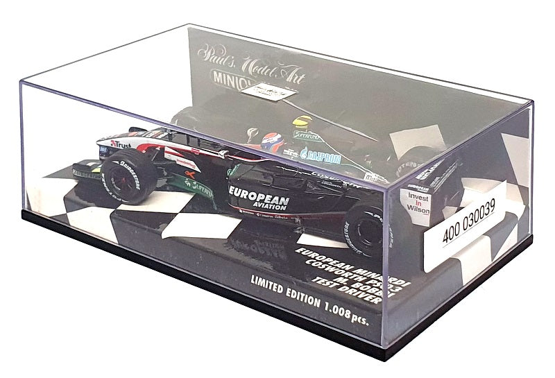 Minichamps 1/43 Scale 400 030039 - F1 European Minardi Cosworth PS03 Test Bobbi