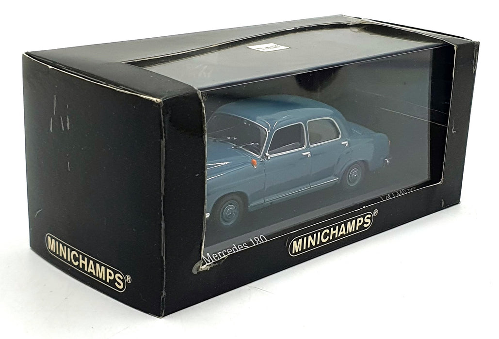 Minichamps 1/43 Scale 430033102 - 1953-57 Mercedes-Benz 180 - Blue