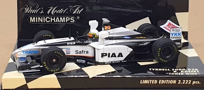 Minichamps 1/43 Scale 430 980050 - F1 Tyrrell Ford 026 Tower Wing #20 Rosset