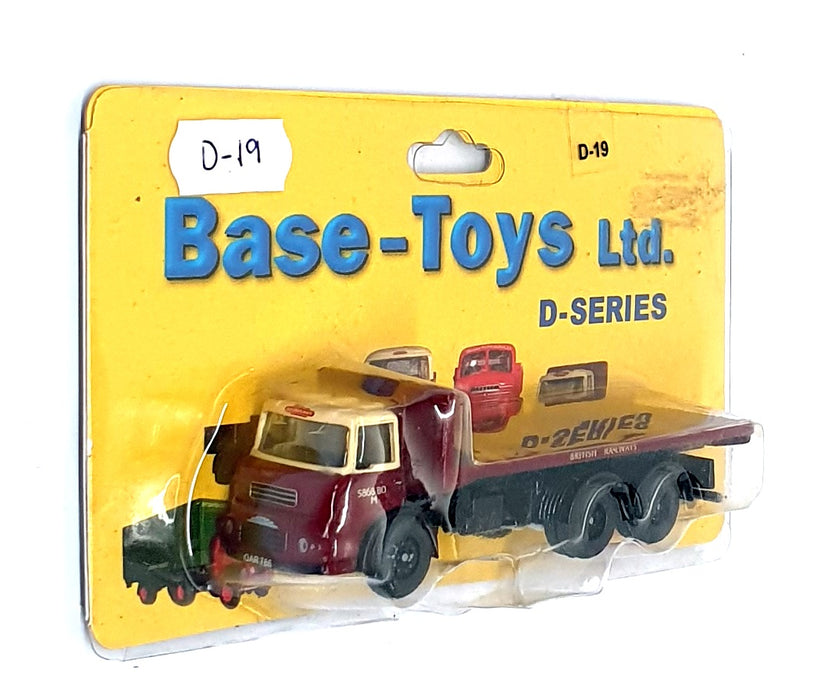 Base Toys 1/76 Scale D-19 - Albion Flatbed Lorry British Railways - Maroon
