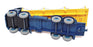 Dinky 30526B - Foden Flatbed Lorry With Chains - Blue/Yellow REPAINT