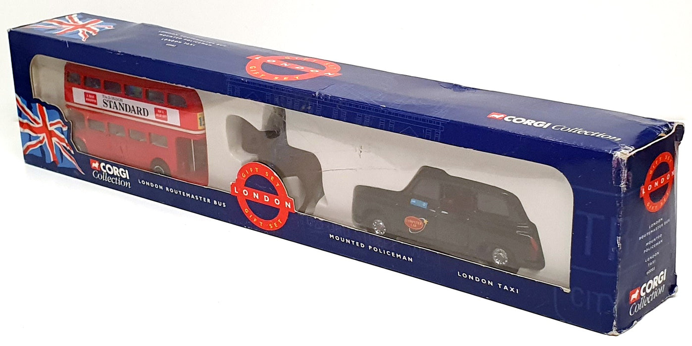 Corgi Diecast 60003 - London Gift Set RM Bus Taxi & Mounted Policeman