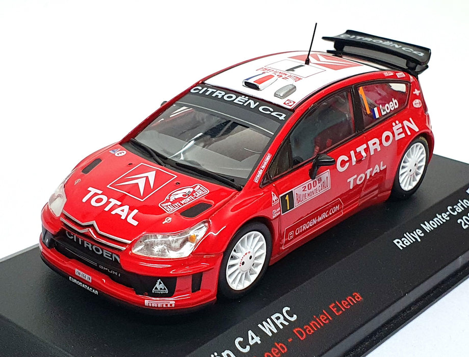 Altaya 1/43 Scale CC408 - Citroen C4 WRC #1 Monte Carlo Rally 2008 Loeb