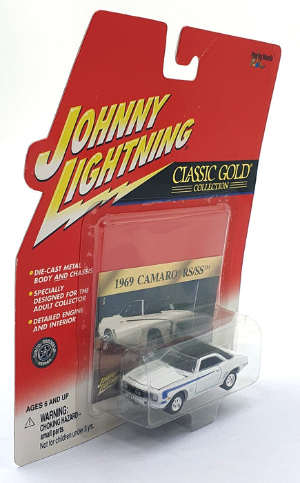 Johnny Lightning 1/64 Scale 404-09 Classic Gold '69 Chevrolet Camaro RS/SS White