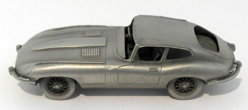 Danbury Mint Pewter - approx 1/43 scale - 1965 Jaguar E-Type Fixed-Head