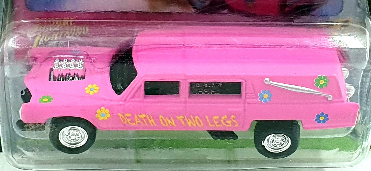 Johnny Lightning 1/64 JLSF021 Custom Haulin' Hearse #4 Demolition Derby - Pink