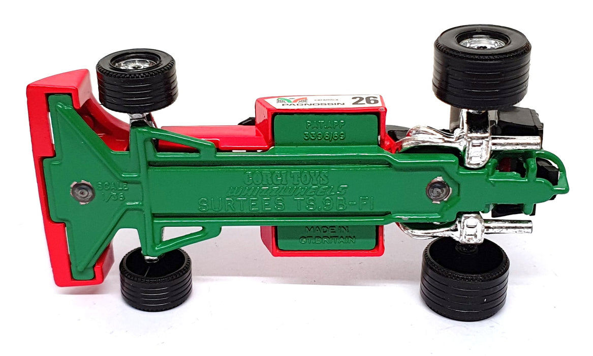 Corgi Toys 1/36 Scale Original 153 - (B) F1 Surtees T.S.9B Italian Finish - Red