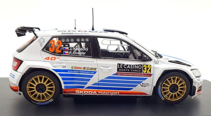 IXO Models 1/24 Scale 24RAL013B - Skoda Fabia R5 #32 Monte - Carlo 2017