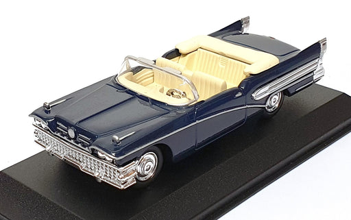 NewRay 1/43 Scale Diecast 48706 - 1958 Buick Convertible - Dk. Blue