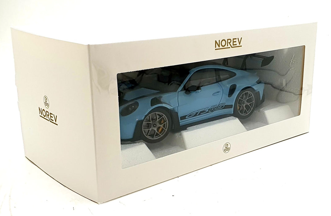 Norev 1/18 Scale Diecast 187367 - 2022 Porsche 911 GT3 RS Weissach Pack - Blue