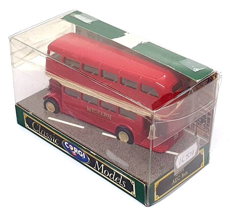 Corgi 12cm Long D599 - AEC Bus Western SMT Co. Ltd IC 574 Kilmarnock - Red