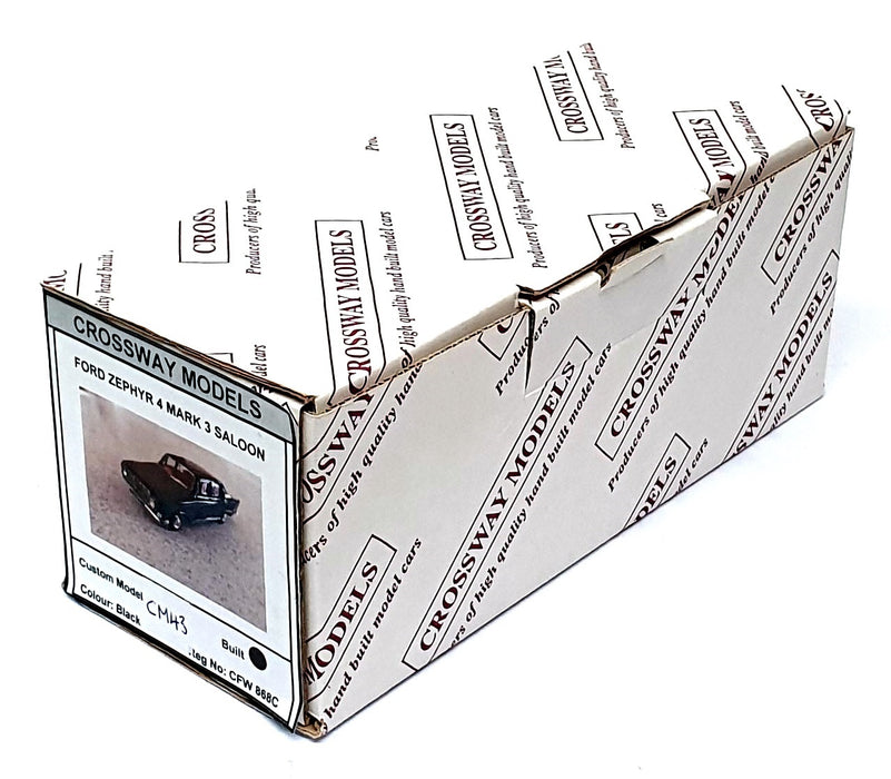 Crossway Models 1/43 Scale CM43 - Ford Zephyr 6 Saloon - Black