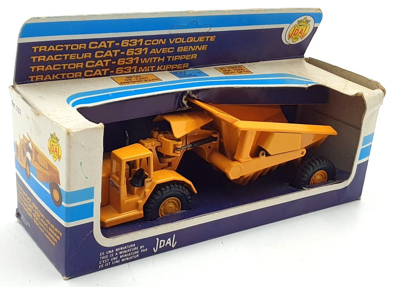 Joal 1/70 Scale Diecast 222 - Cat 631 Tractor With Tipper - Yellow