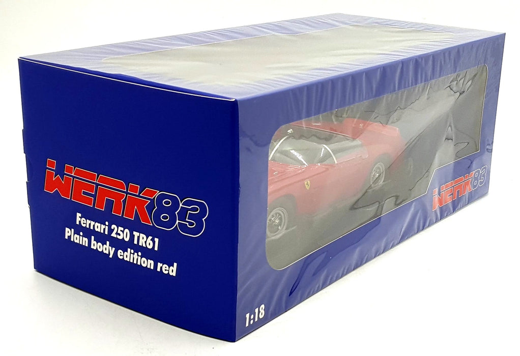 Werk83 1/18 Scale Diecast  W18046008 - Ferrari 250 TR61 Plain body edition - Red