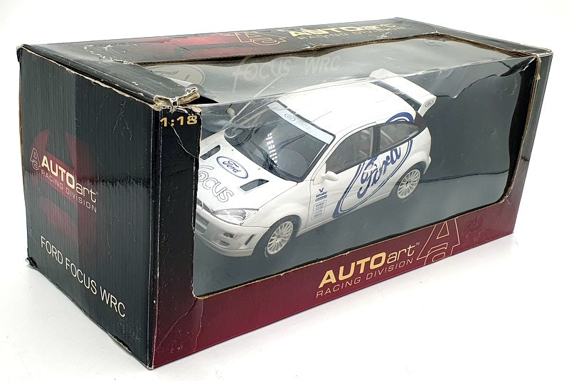 Autoart 1/18 Scale Diecast 89912 - Ford Focus WRC 99 Test Car - White
