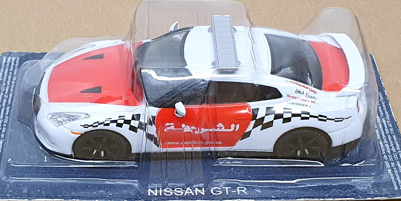 Altaya 1/43 Scale A13892 - Nissan GT-R Abu Dhabi Police Car - White/Red