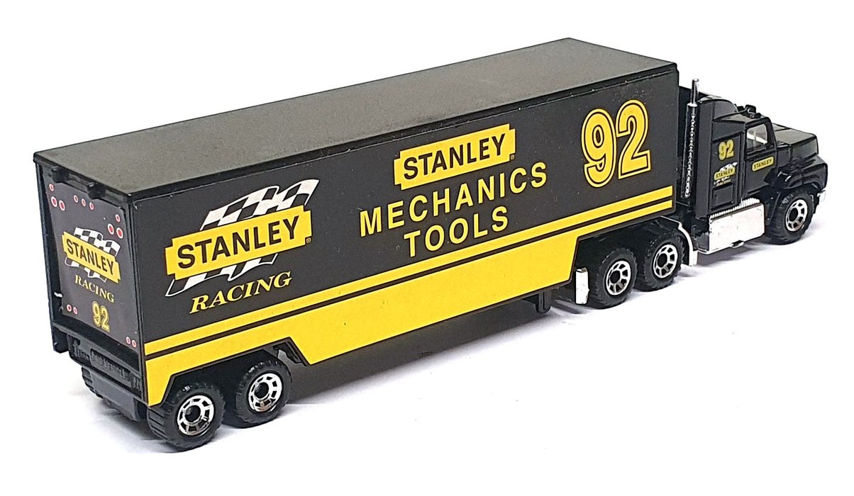 Matchbox 1/97 Scale CY109 - Ford Aeromax Truck Stanley Racing - Black/Yellow
