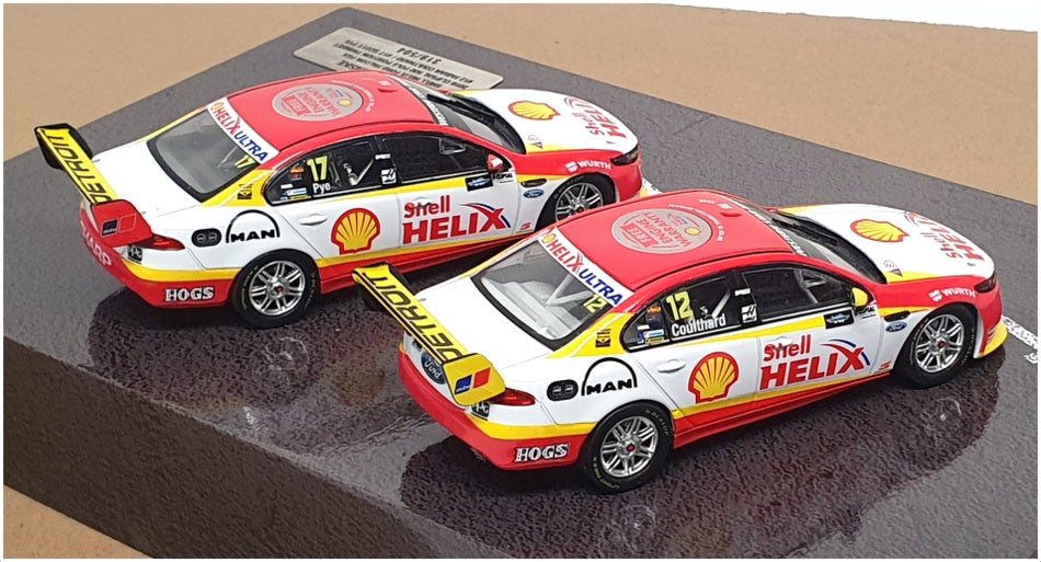 Biante 1/43 Scale B43F16A - Shell Helix Ford Falcon 2016 Clipsal 500 Twin Set