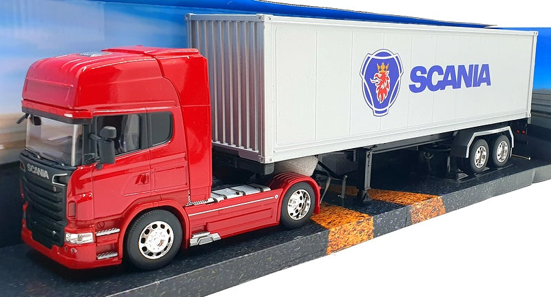 Welly 1/32 Scale 32671S-W - Scania V8 R730 Truck - Red/Silver