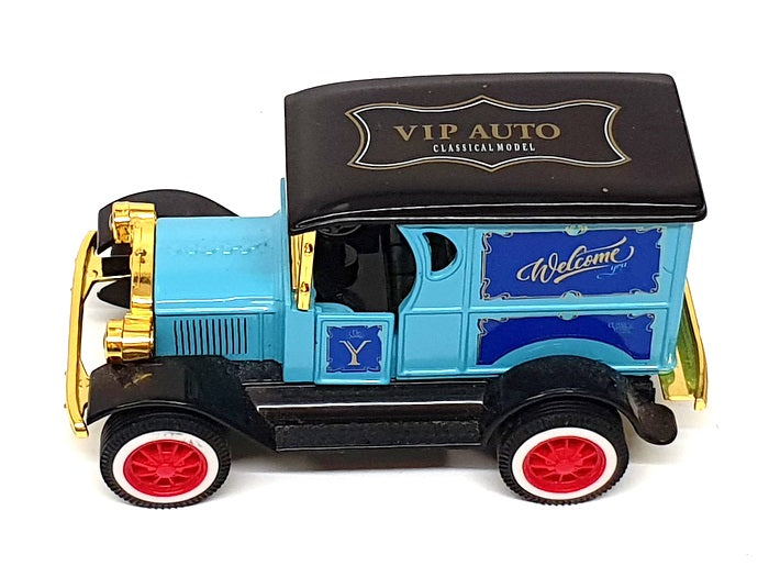 Zebra Appx 10cm Long Diecast 3025924 - Pull Back Toy Model Van - Blue/Black