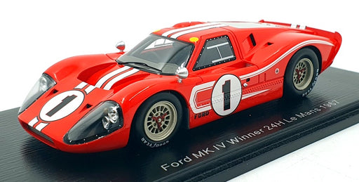 Spark 1/43 Scale 43LM67 - Ford MK IV 1967 Winner 24H Le Mans #1 Gurney/Foyt
