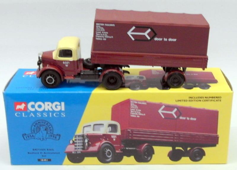 Corgi 1/50 Scale Model Truck 18401 - Bedford O Articulated Set - British Rail