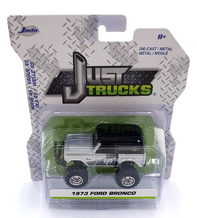 Jada Just Trucks 1/64 Scale 14020 - 1973 Ford Bronco - Silver/Black