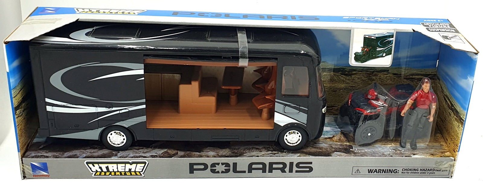 New Ray 35cms Long 37356 Polaris Sportsman XP 1000 Motor Home/Articulated Figure