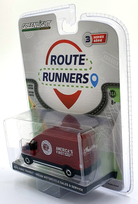 Greenlight 1/64 Scale 53030 - 2015 Ford Transit Indian Motorcycle Van