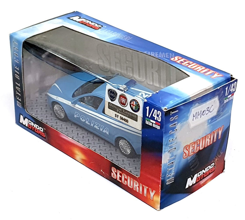 Mondo Motors 1/43 Scale MM03C - Alfa Romeo Polizia Police - Blue